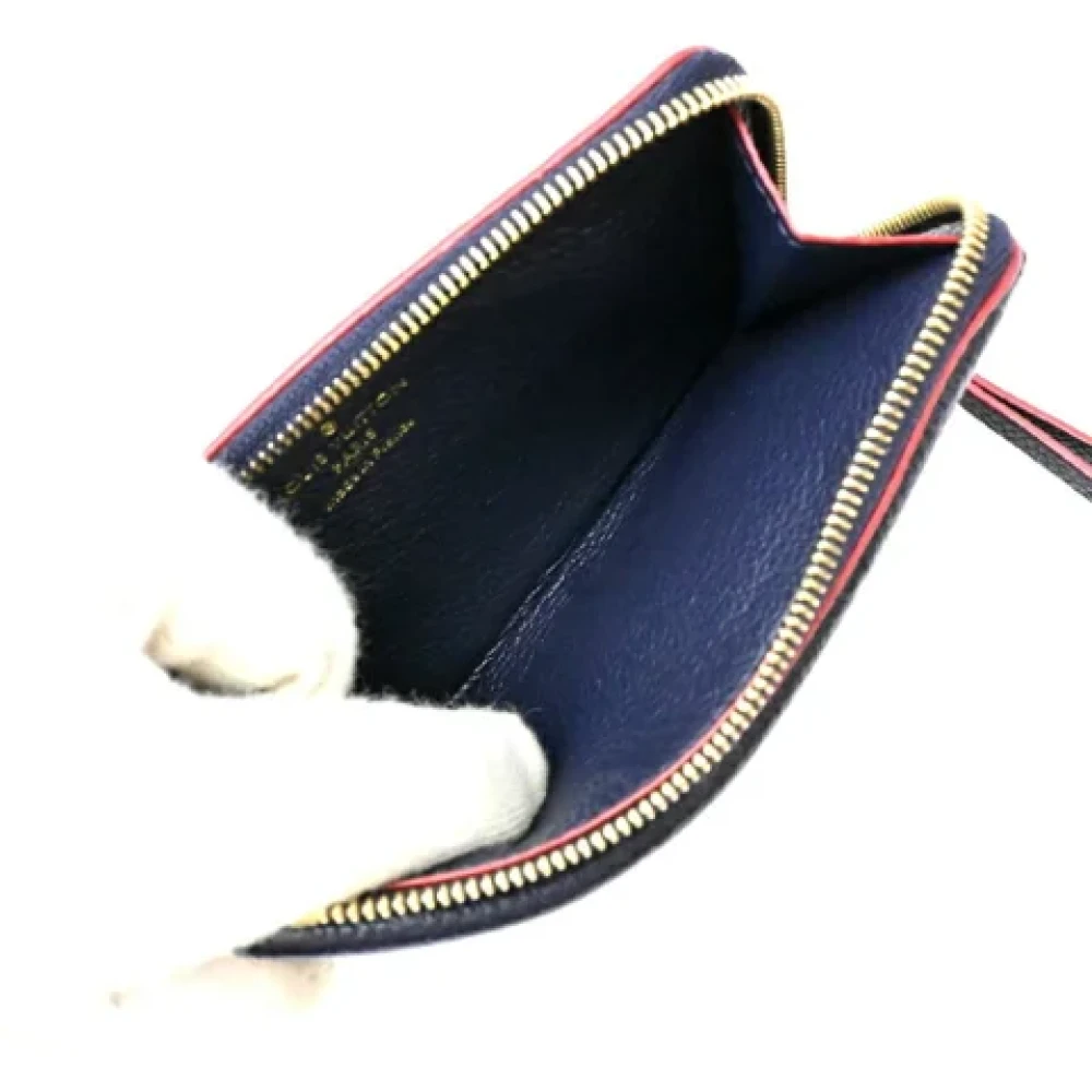 Louis Vuitton Vintage Pre-owned Leather wallets Blue Heren