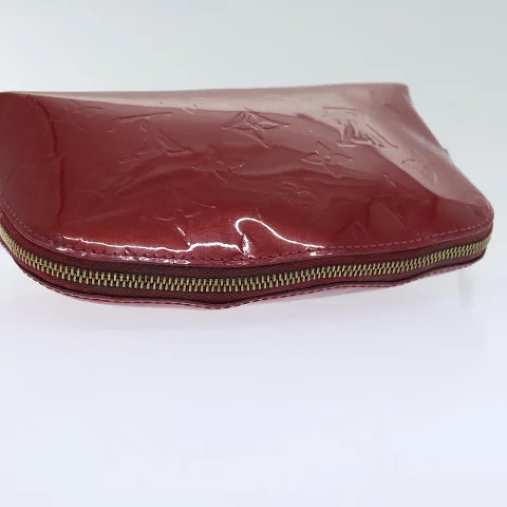 Louis Vuitton Vintage Pre-owned Leather pouches Red Dames