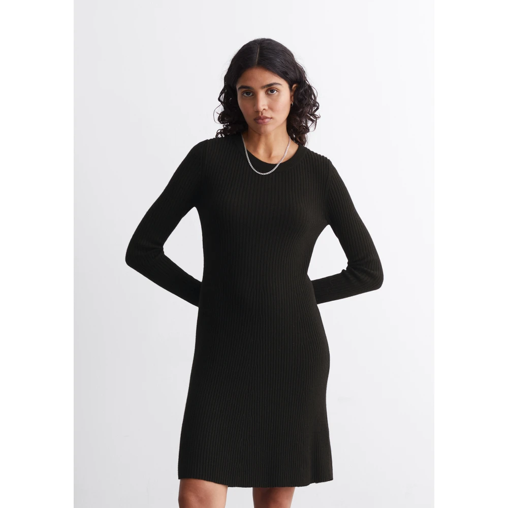 Marc O'Polo Gebreide jurk slim Black Dames