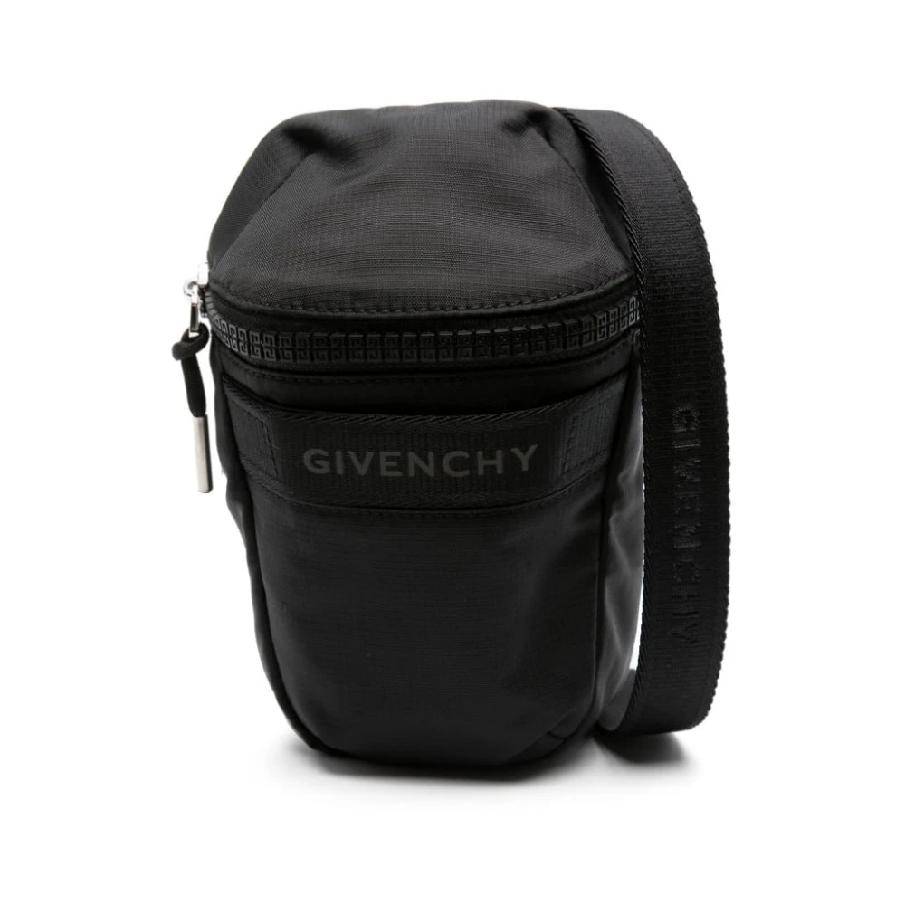 Givenchy Zwarte Portemonnee met lintafwerking Black Heren
