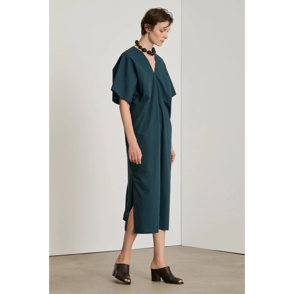 Soeur Elegance V Neck Jurk Blue Dames