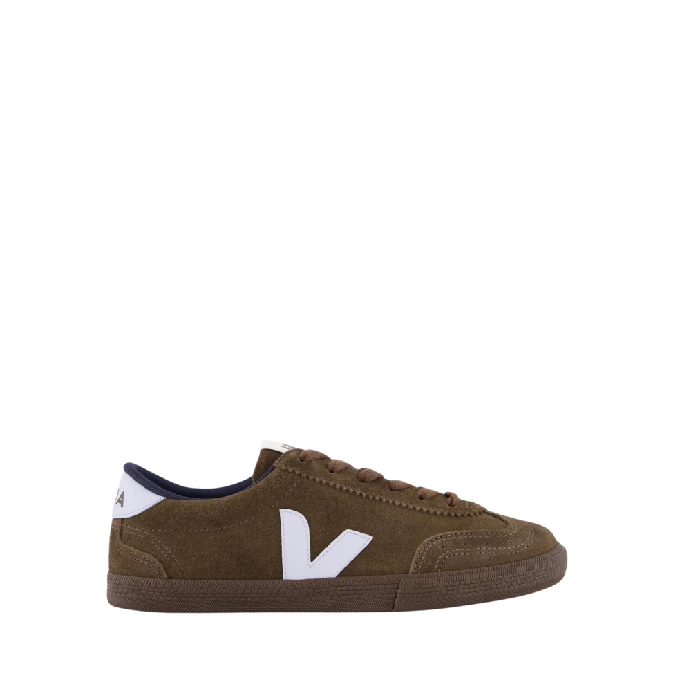 Veja Brown Sneakers, Female, 7 Uk, Suede Volley Sneaker