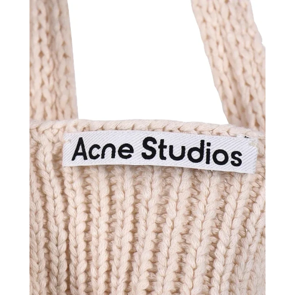 Acne Studios Pre-owned Cotton dresses Beige Dames