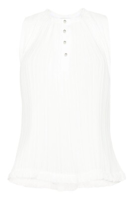 white-pleated-sleeveless-casual-blouse