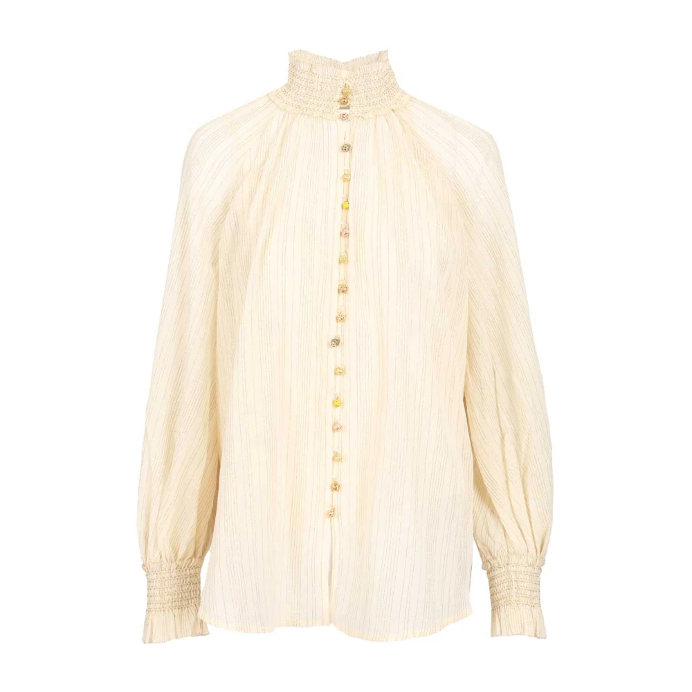 Zimmermann Women's Beige Aster Blouse - Blouses - S - Blouses & Shirts