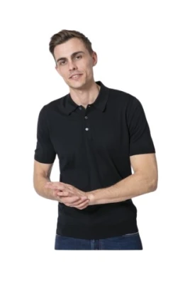 Stickad poloskjorta