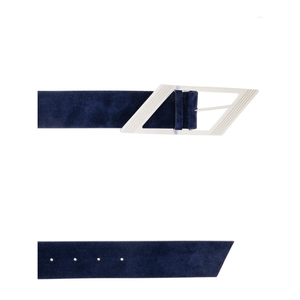 The Attico Suède riem Blue Dames