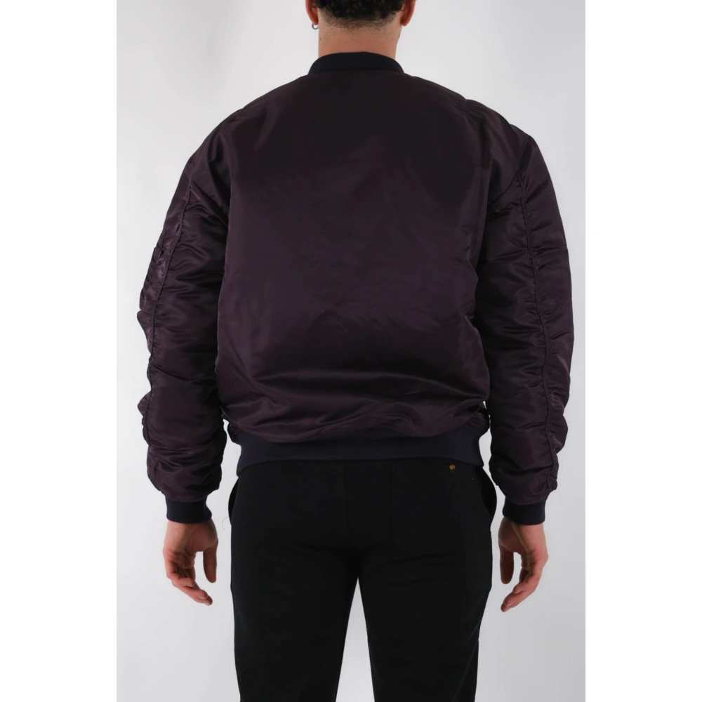 alpha industries Klassieke Bomberjack met Ritssluiting Purple Heren