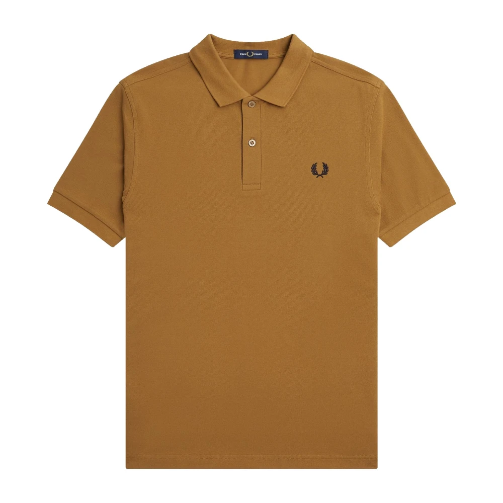 Fred Perry Men's Brown Slim Fit Plain Polo