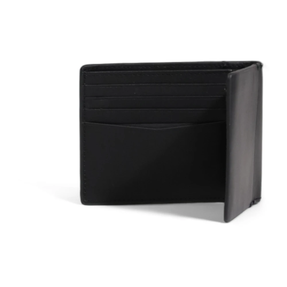 Calvin Klein Leren Bifold Portemonnee Herfst Winter Collectie Black Heren