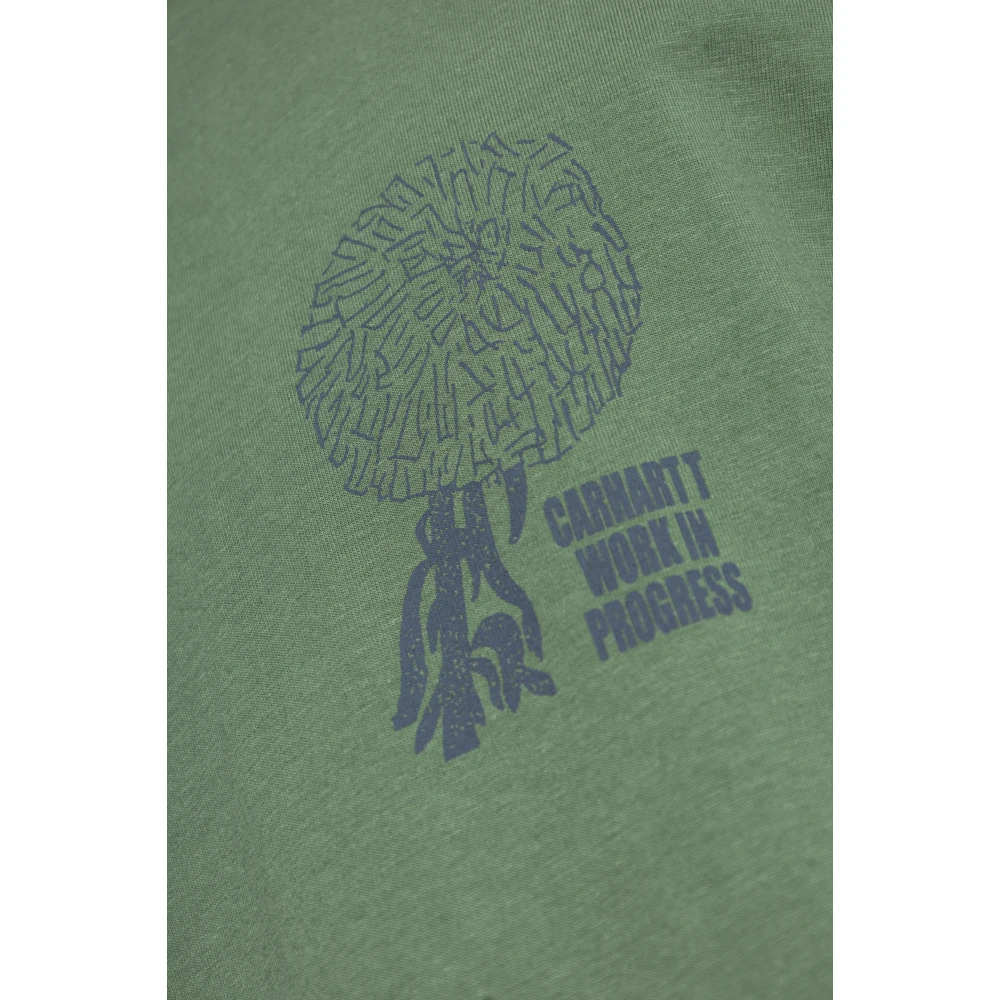 Carhartt WIP T-shirt met print Green Heren
