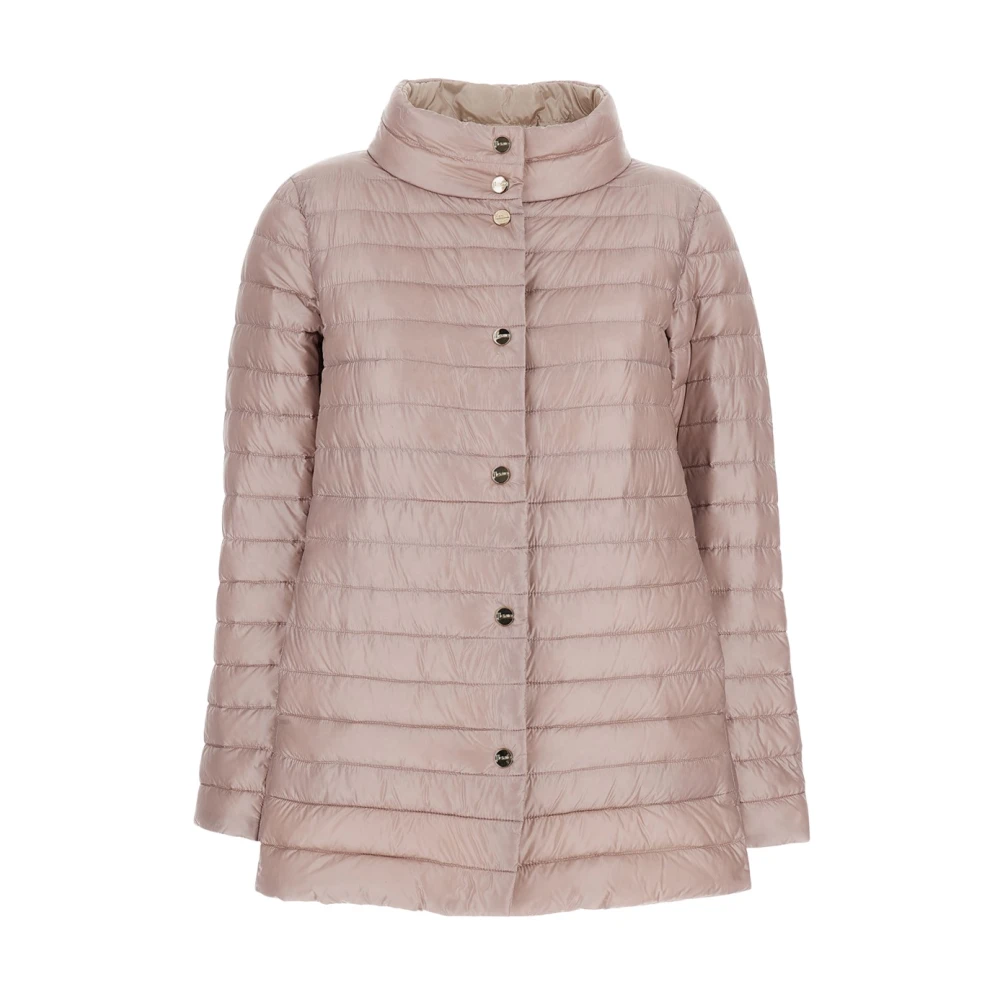 Herno Women's Pink Winter Jackets, M, A-Shape Jacket