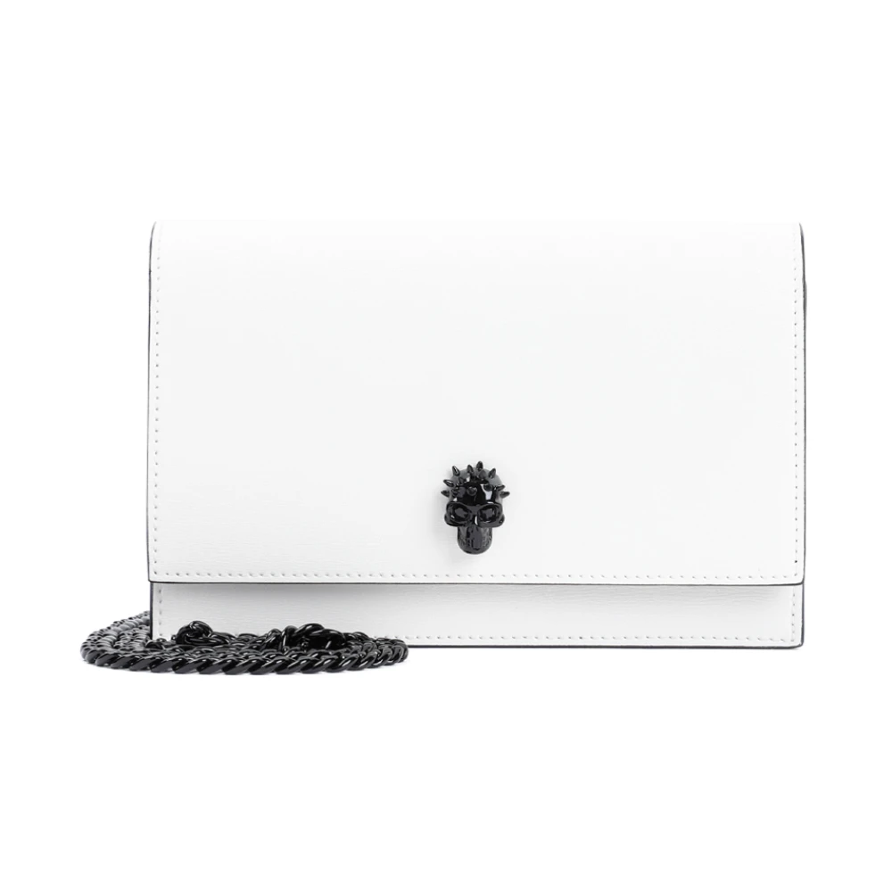 alexander mcqueen Ivory Skull Mini Tas White Dames