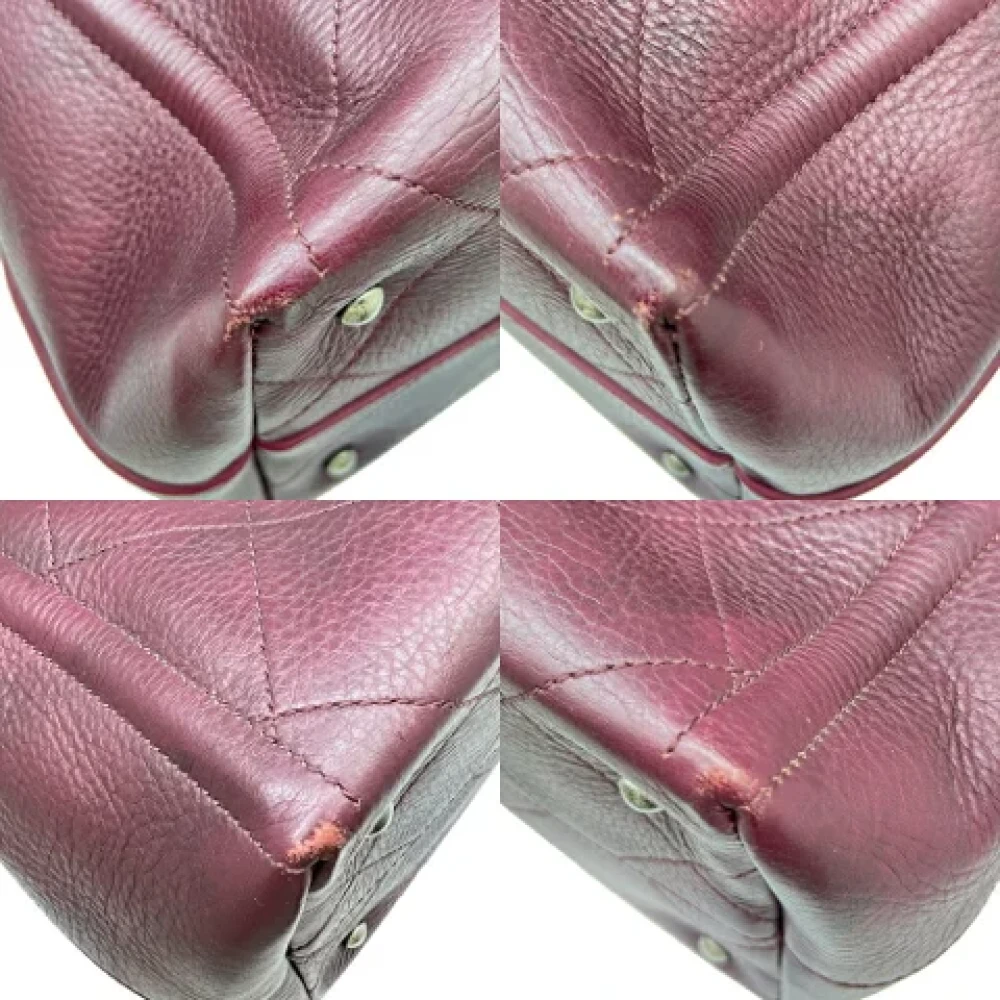 Chanel Vintage Pre-owned Leather handbags Brown Dames