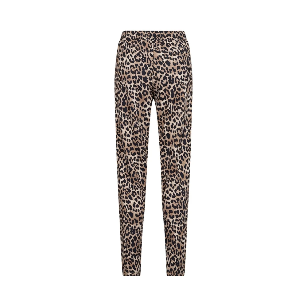 Soyaconcept Dierenprint Trekkoord Broek Brown Dames