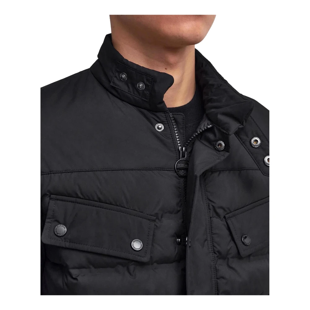 Barbour Gelaste Ariel Gewatteerde Jas Zwart Black Heren
