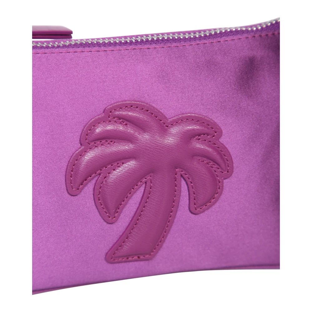 Palm Angels Paarse Glanzende Tas met Enkele Handgreep Purple Dames