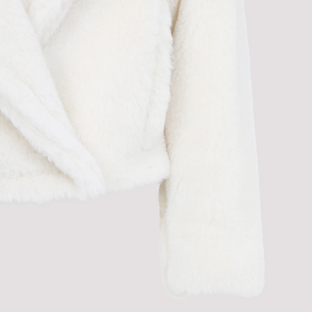 Max Mara Korte Teddy Spijkerjas White Dames