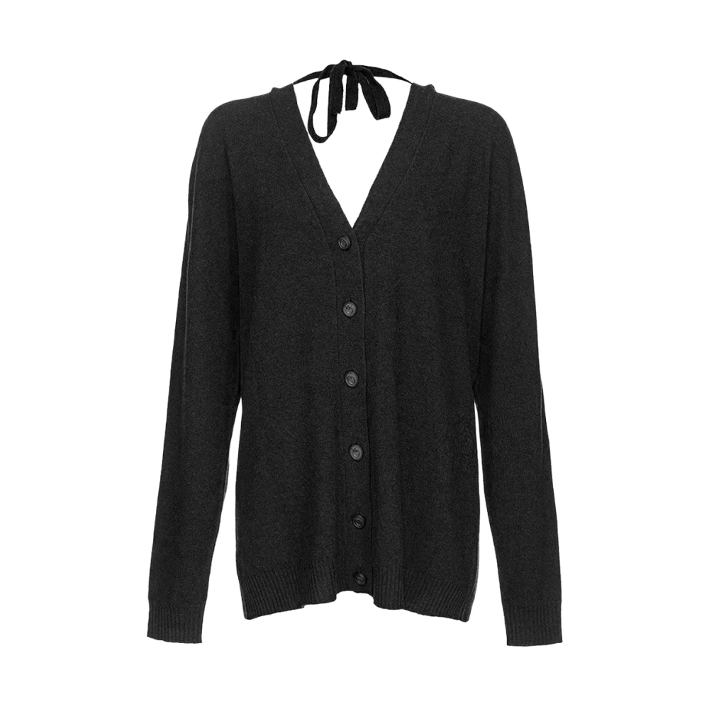 Pinko Dames Cardigan Sweater Fioritura Stijl Black Dames