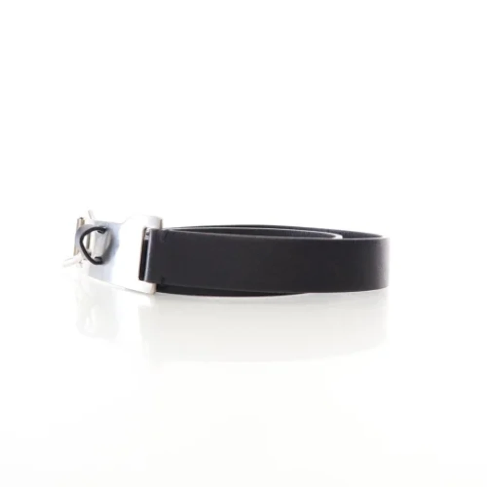 Prada Vintage Pre-owned Leather belts Black Dames