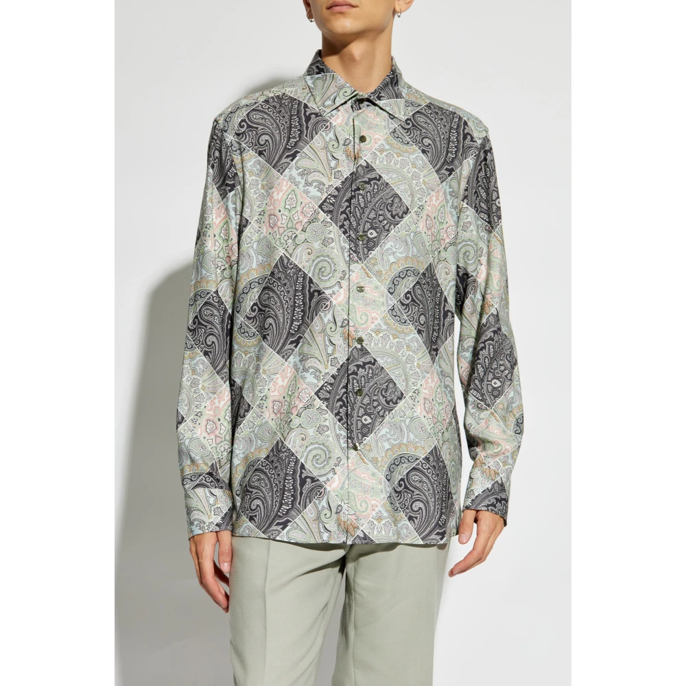 ETRO Gestreept overhemd Multicolor Heren