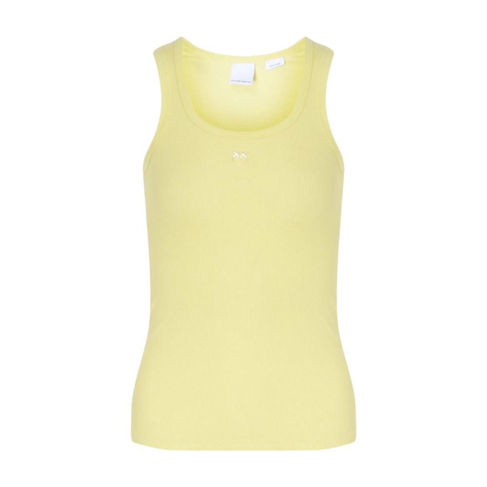 Pinko Gele Tanktop Rekenmachine Yellow Dames