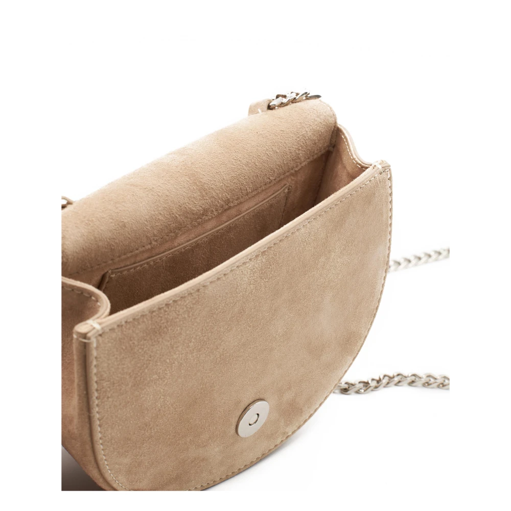 Alma en Pena Maan Flap Clutch Tas Beige Dames