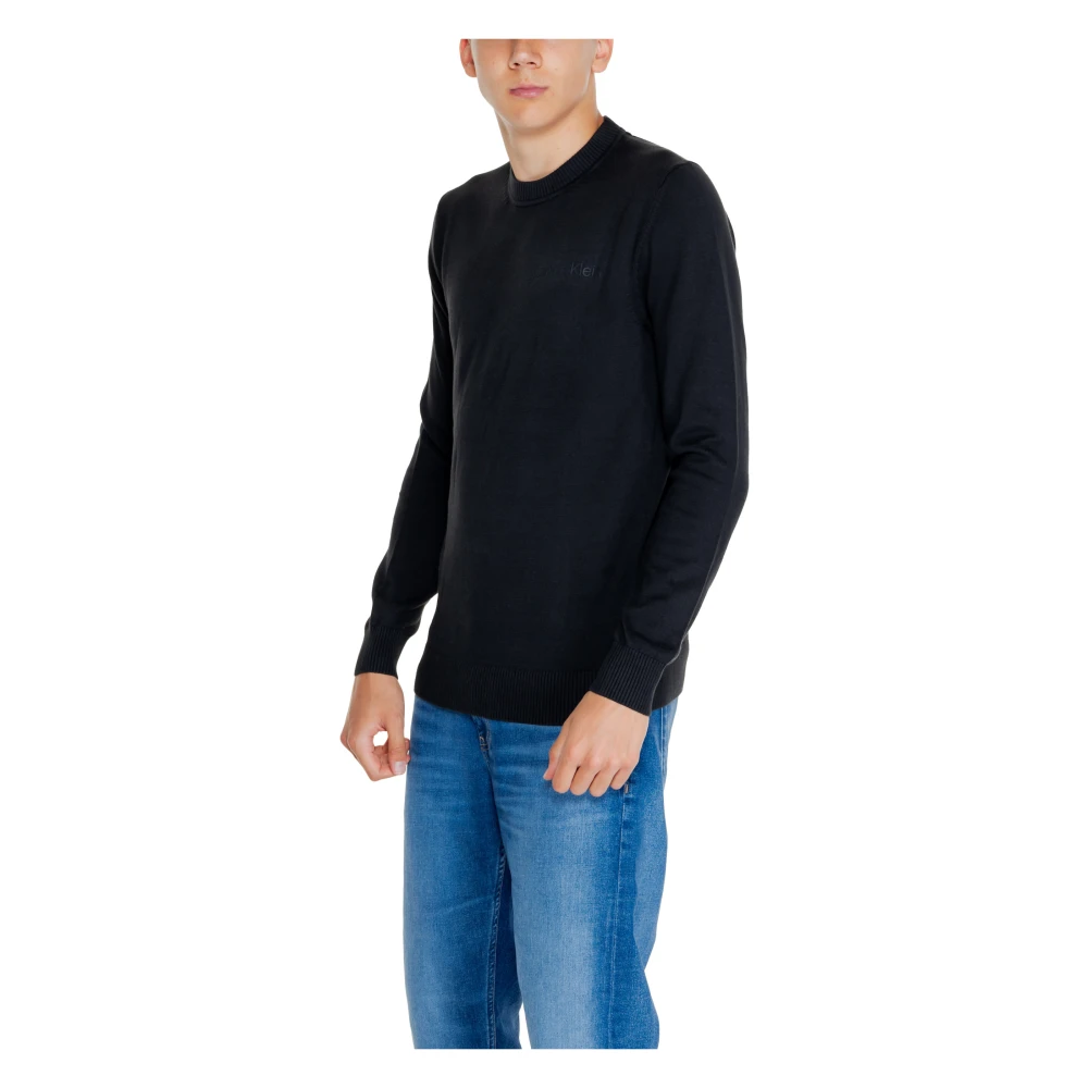 Calvin Klein Jeans Heren Gebreide Kleding Collectie: Herfst Winter Black Heren