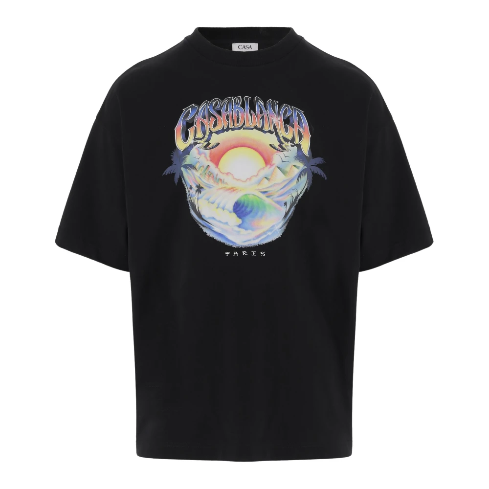 Casablanca Men's Black T-Shirts And Polos - T-Shirts - L - Tops