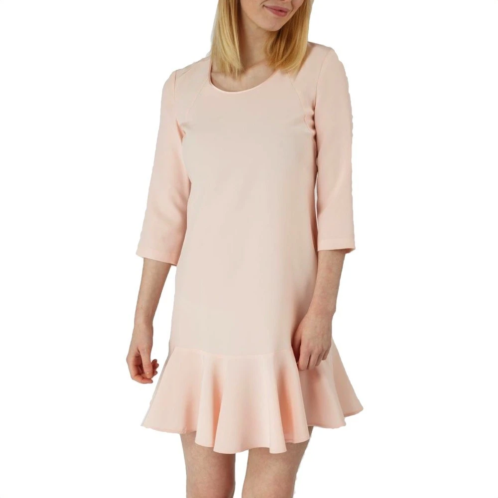 Patrizia Pepe Vrouw Roze Kleedjes Dames, M, Satijn, Viscose Satijnen Jurk