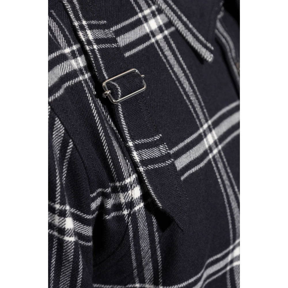 alexander mcqueen Overhemd met ruitpatroon Black Heren