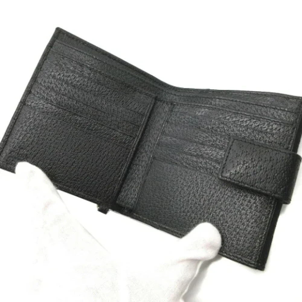 Gucci Vintage Pre-owned Canvas wallets Black Dames