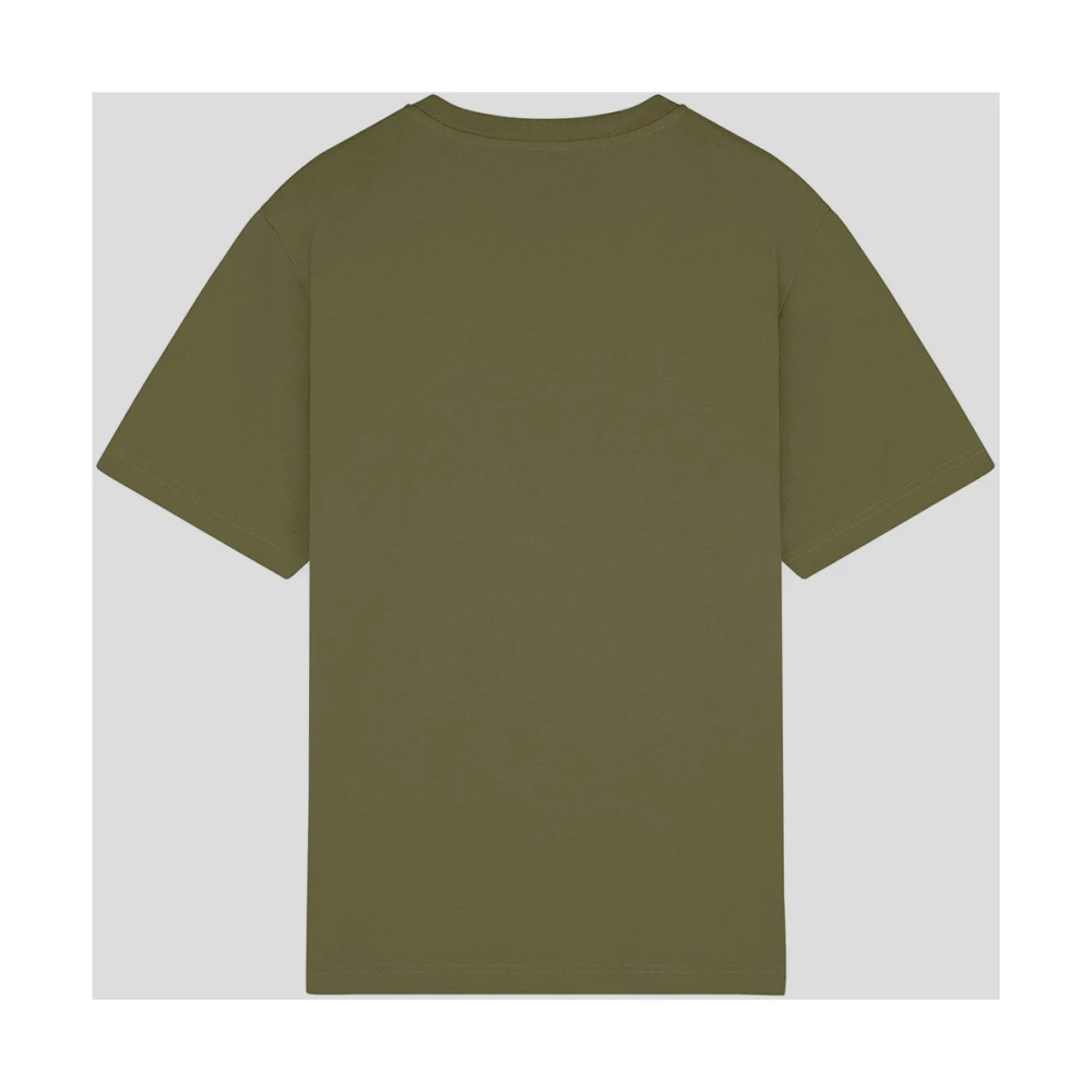 Maison Kitsuné Vos Katoenen T-Shirt Green Heren