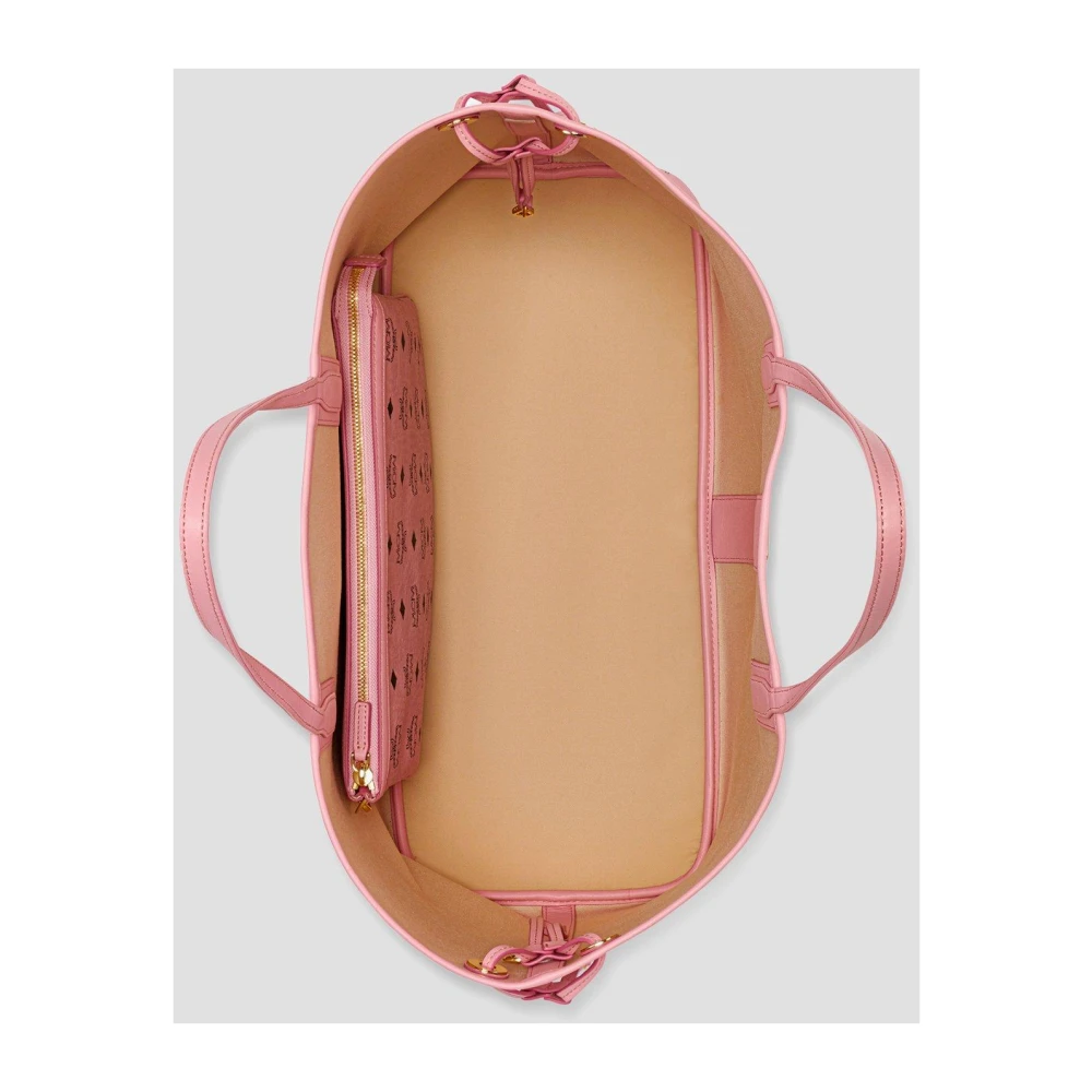 MCM Liz Shopper in Visetos Pink Dames