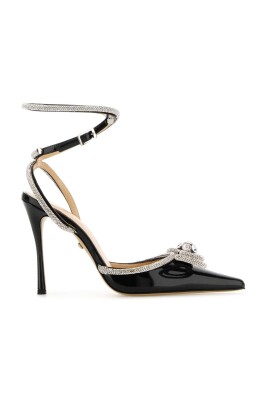 black-leather-double-bow-pumps
