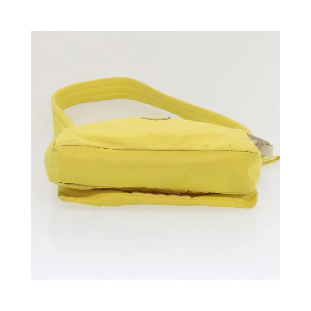 Prada Vintage Pre-owned Nylon prada-bags Yellow Dames