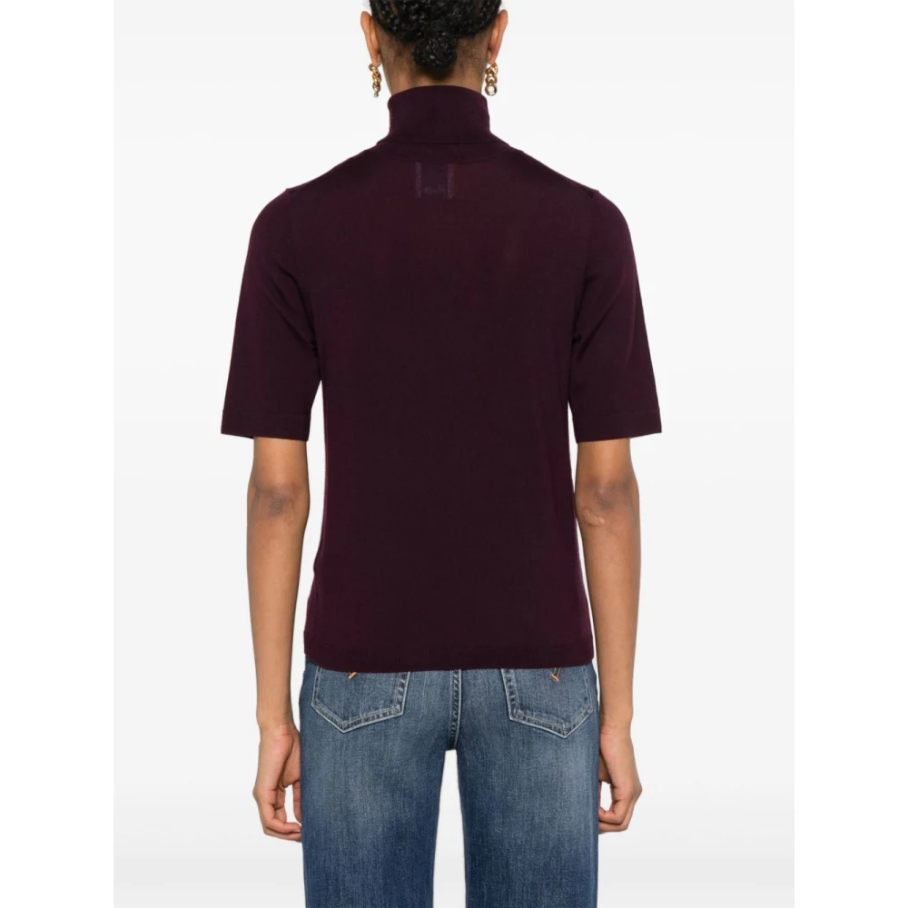 allude Bordeaux Sweaters Red Dames