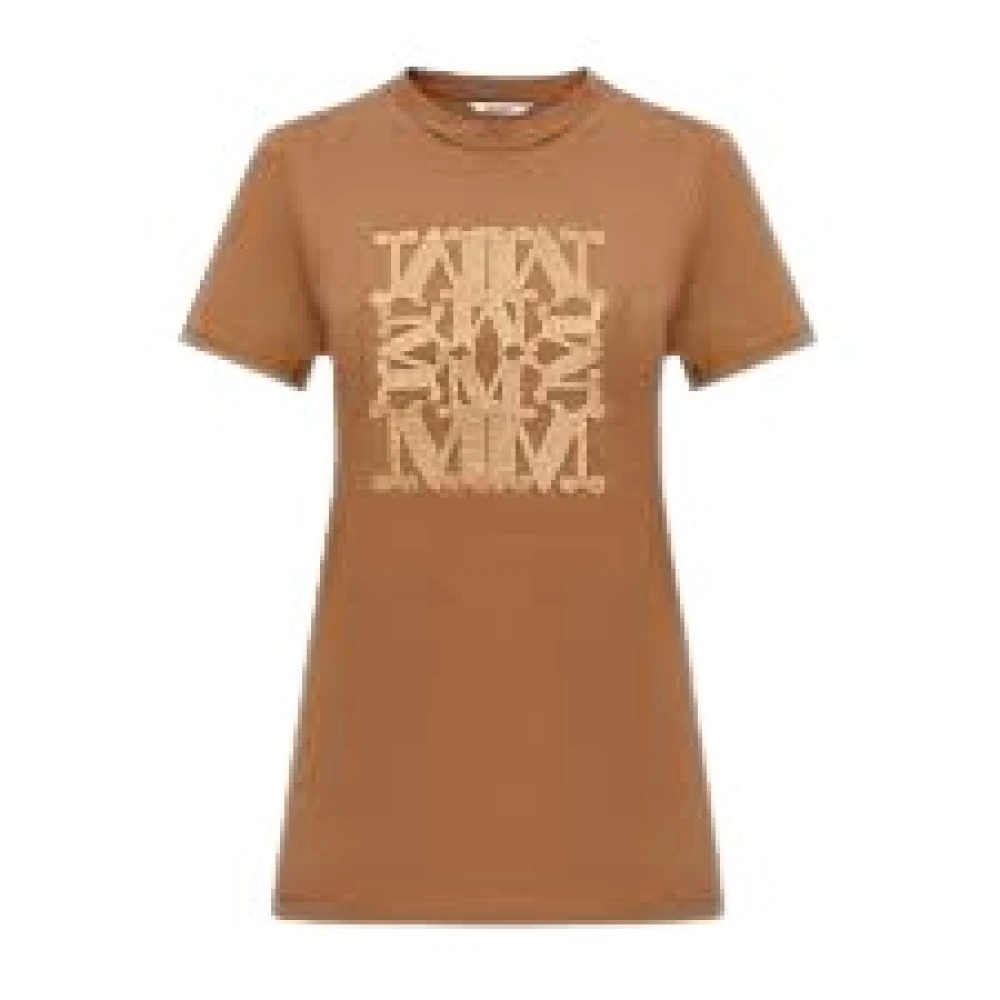 Max Mara Casual Katoenen T-Shirt Brown Dames