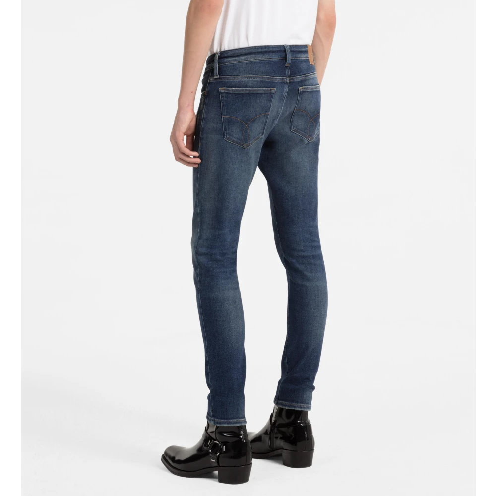 Calvin Klein Blauwe Skinny Jeans 5-Pocket Stijl Blue Heren