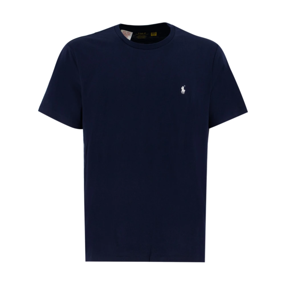 Ralph Lauren Men's Blue Cotton Jersey Crewneck Tee