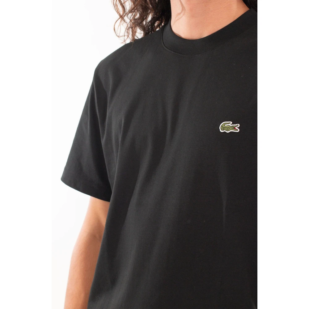 Lacoste Klassieke Croc Tee in 031 Black Heren