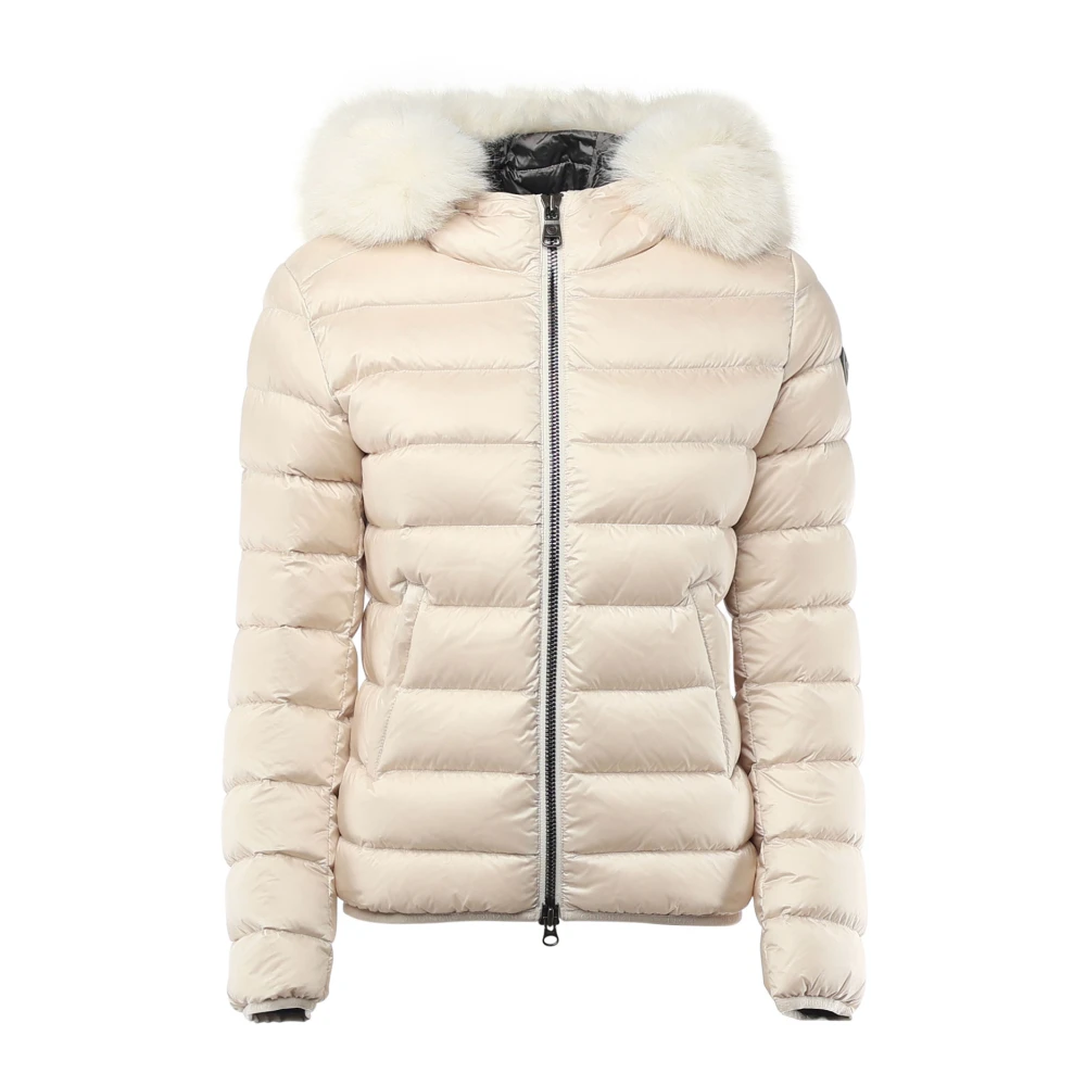 Colmar Witte Donsjas met Bontcapuchon White Dames