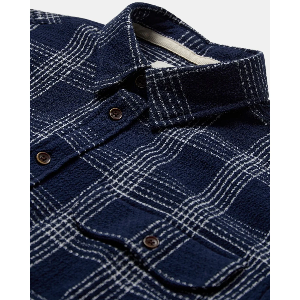 Anerkjendt Mannelijk Blauw Overhemden Heren, 2XL, Casual Shirt