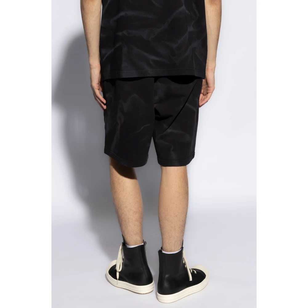 44 Label Group Cotton shorts with print Black Heren