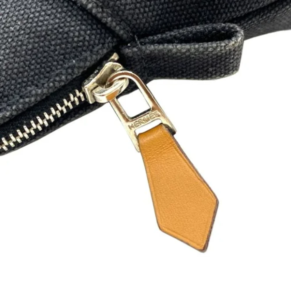 Hermès Vintage Pre-owned Canvas pouches Black Dames