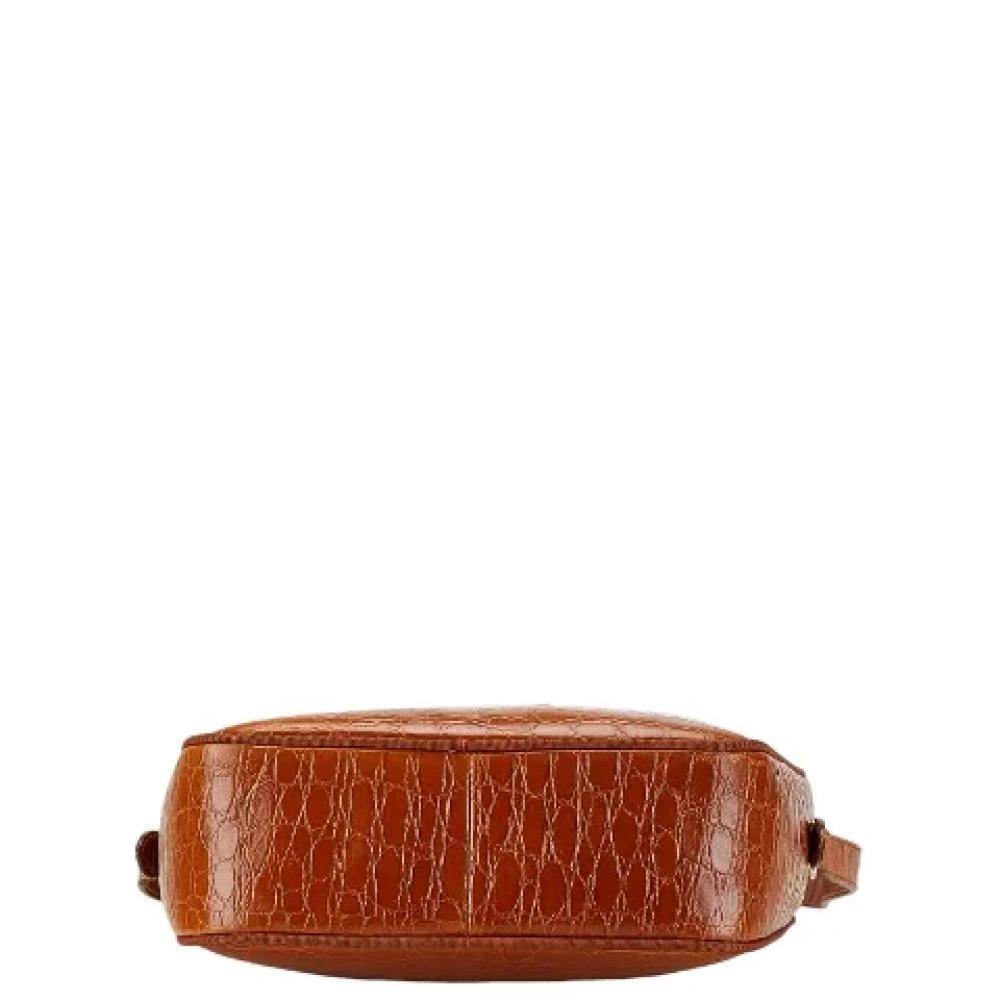 Salvatore Ferragamo Pre-owned Leather shoulder-bags Brown Dames