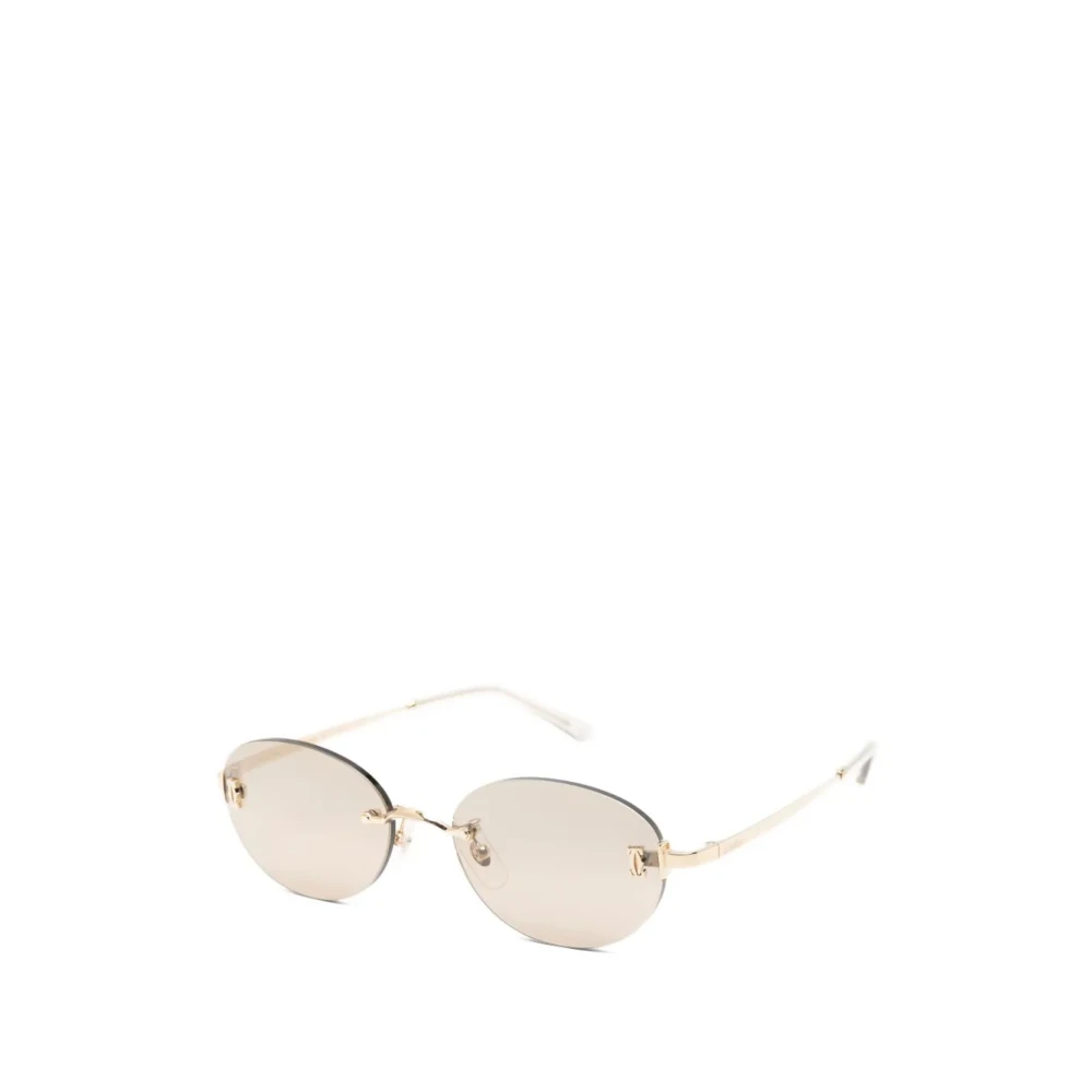 Cartier Women's Yellow Sunglasses, 54 Mm, Ct0642sa Sunglasses
