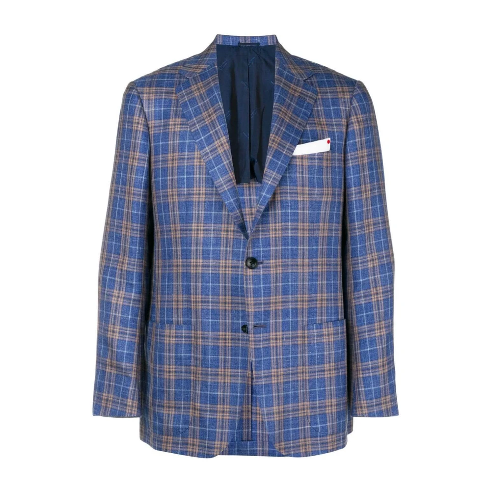 Kiton - Jackets > Blazers - Blue - Kiton - Modalova