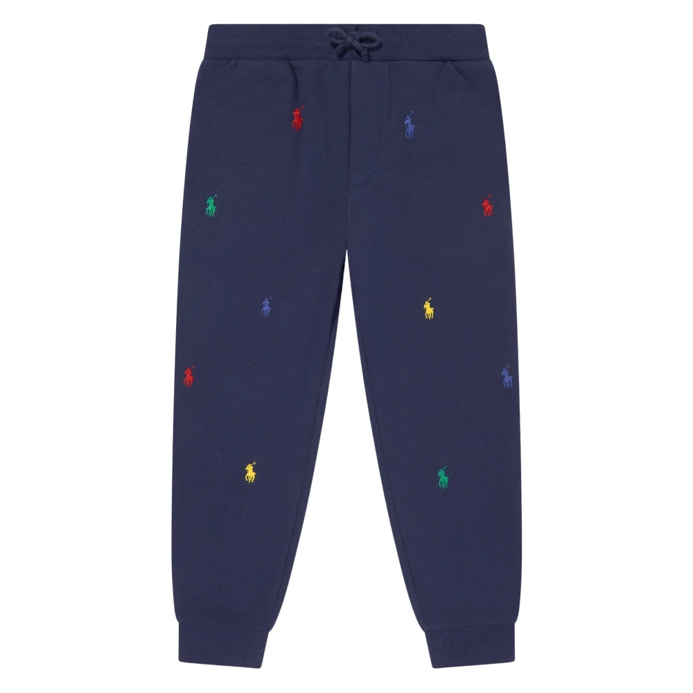 Ralph Lauren Boys Blue Sweatpants, 6 Y, Logo Fleece Jogger Pant