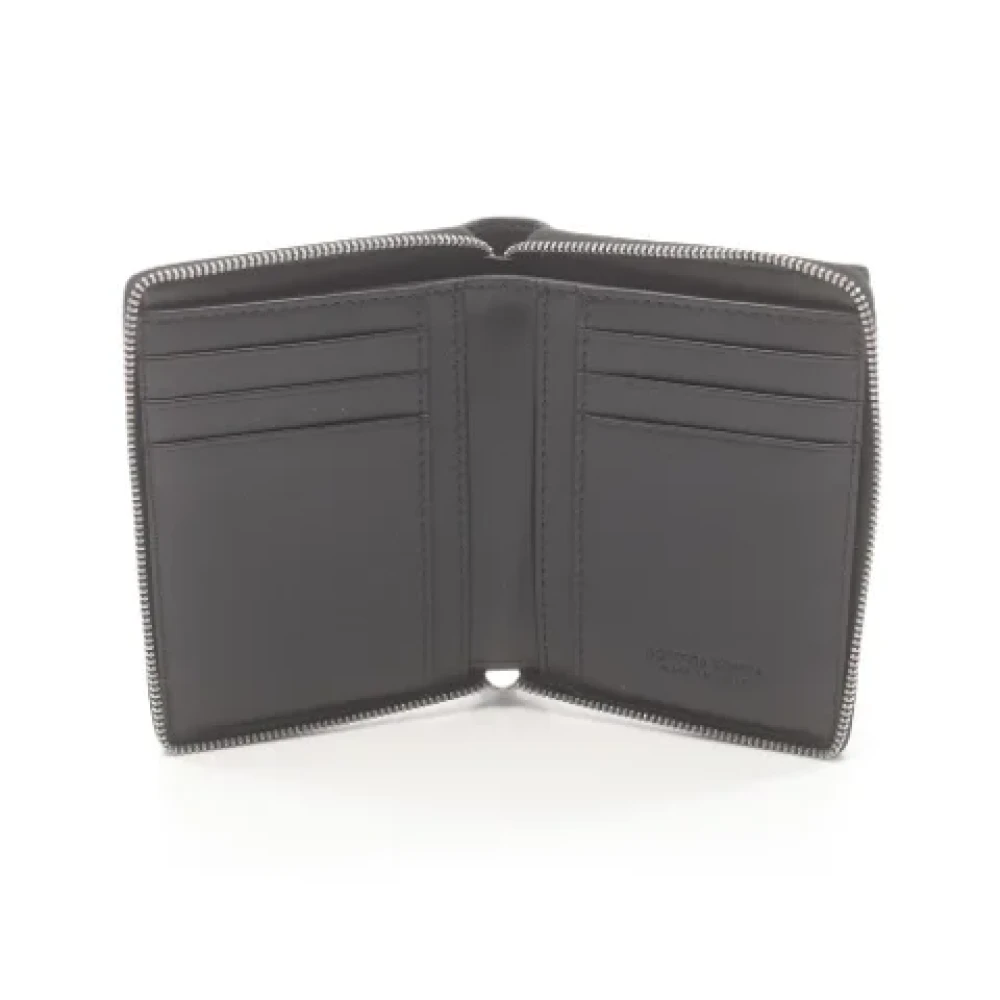 Bottega Veneta Vintage Pre-owned Leather wallets Black Dames